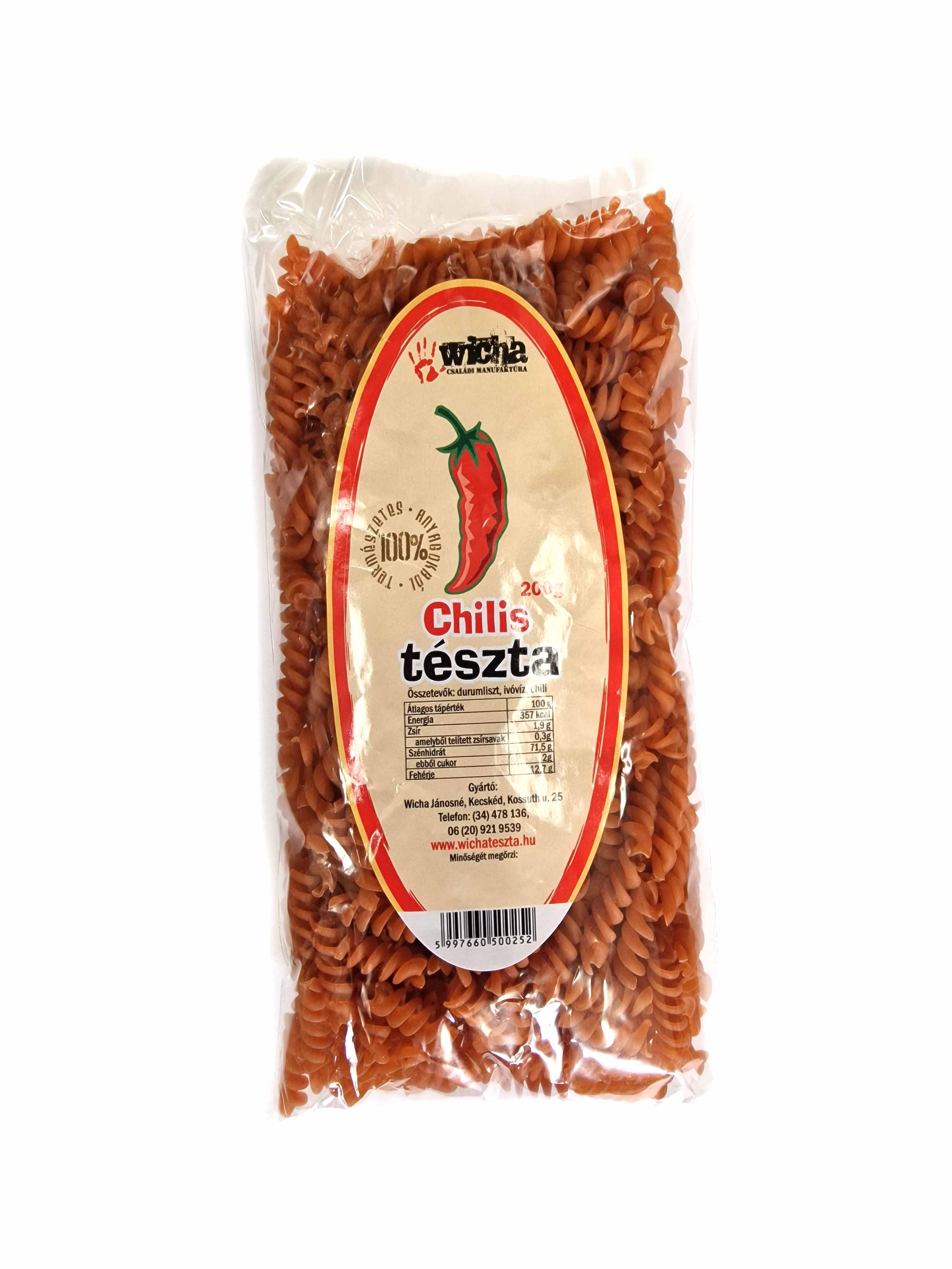 Vruty těstoviny s chilli - 200g